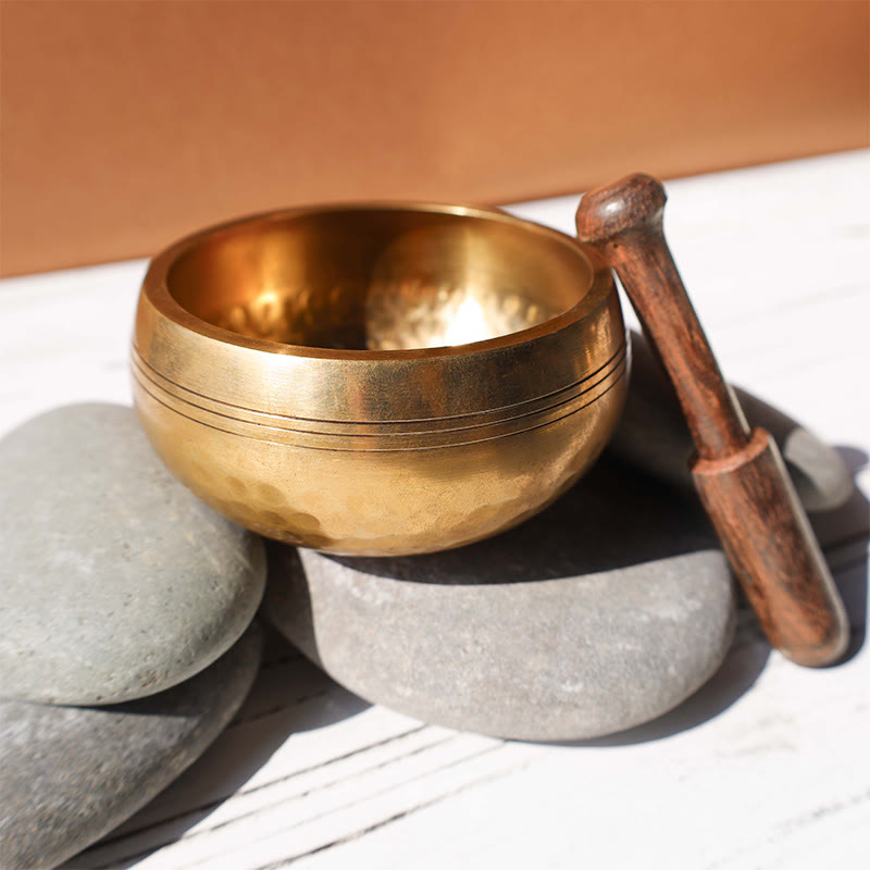 Tibetan Meditation Sound Bowl Handcrafted for Healing and Mindfulness Singing Bowl Set