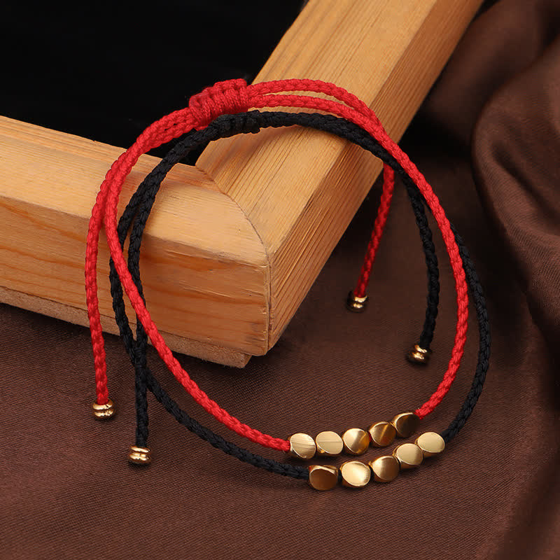 Buddha Stones FengShui Lucky Red String Bracelet