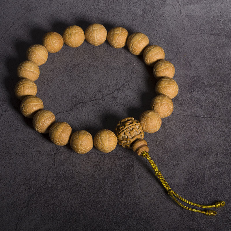 Buddha Stones Bodhi Seed Luck Auspiciousness Wrist Mala Tassel Pocket Mala