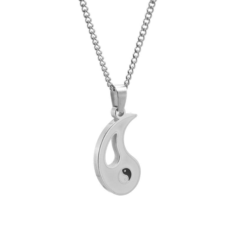 2pcs Yin Yang Pendant Couple Necklace