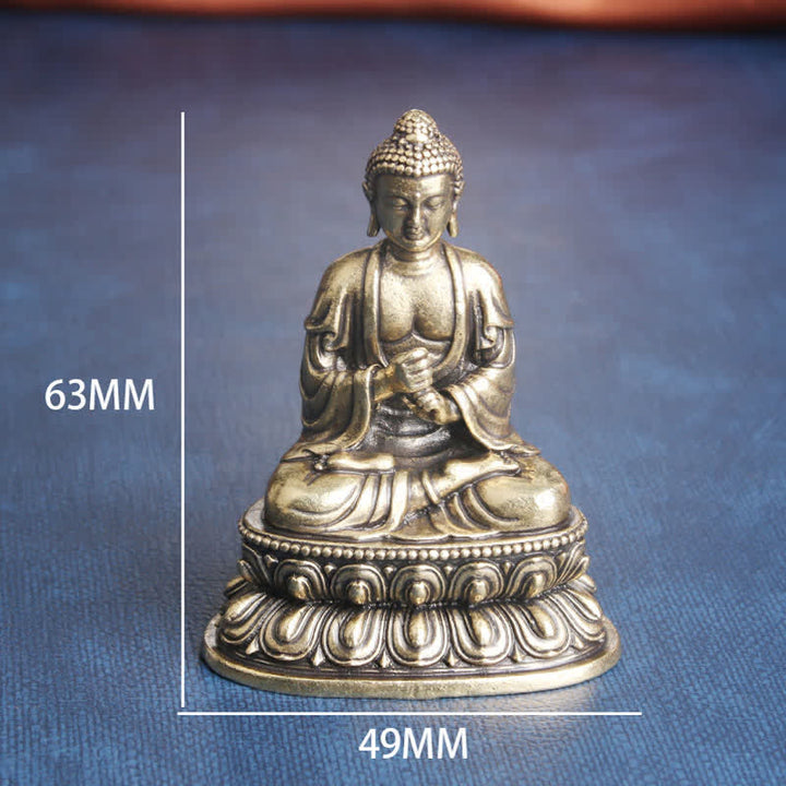 Tathagata Buddha Serenity Copper Statue Decoration