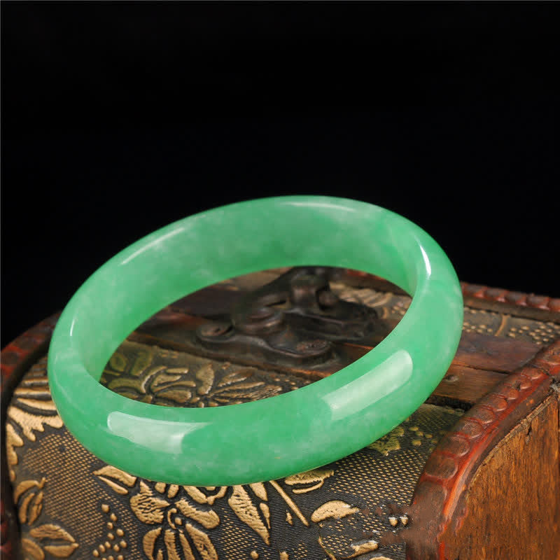 Buddha Stones Jade Healing Abundance Protection Bracelet Bangle