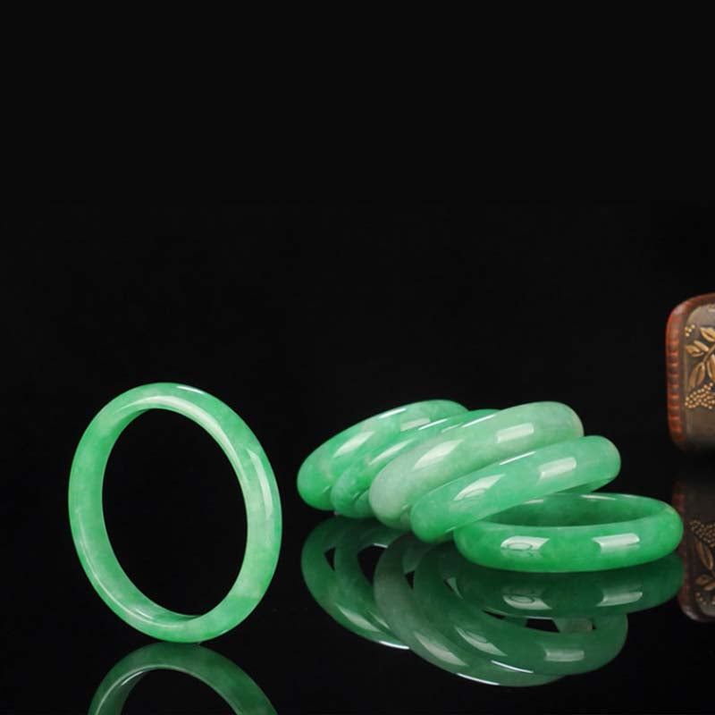 Buddha Stones Jade Healing Abundance Protection Bracelet Bangle