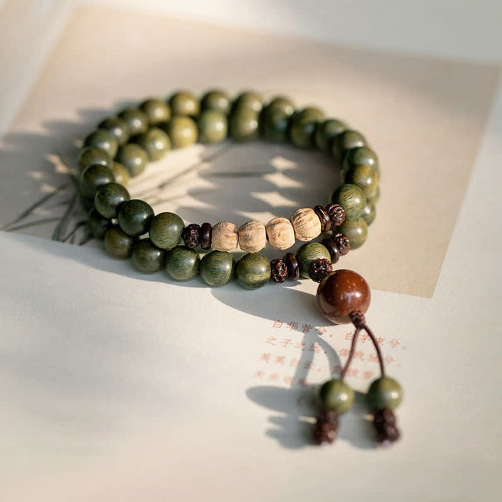 Green Sandalwood Positive Peace Bracelet