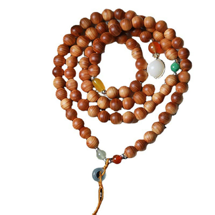 Tibetan Rosewood Mala Healing Necklace Bracelet