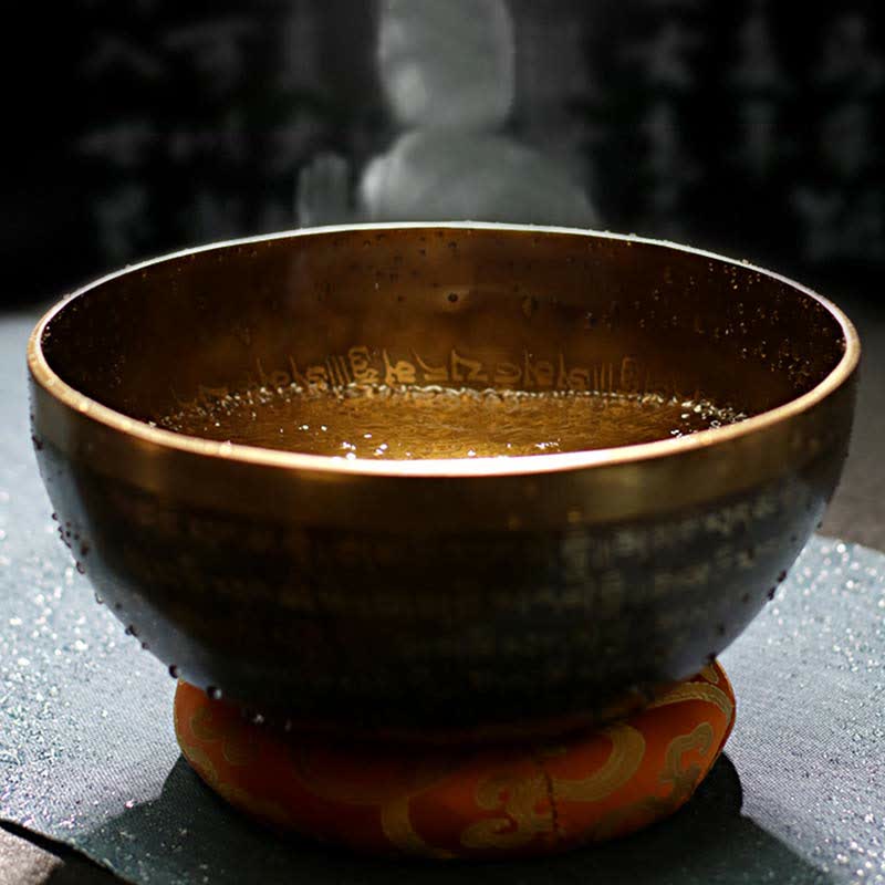 Sutra Singing Bowl Handcrafted for Healing and Meditation Positive Energy Sound Bowl Set