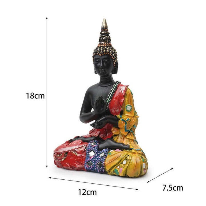 Thai Buddha Serenity Resin Statue Decoration