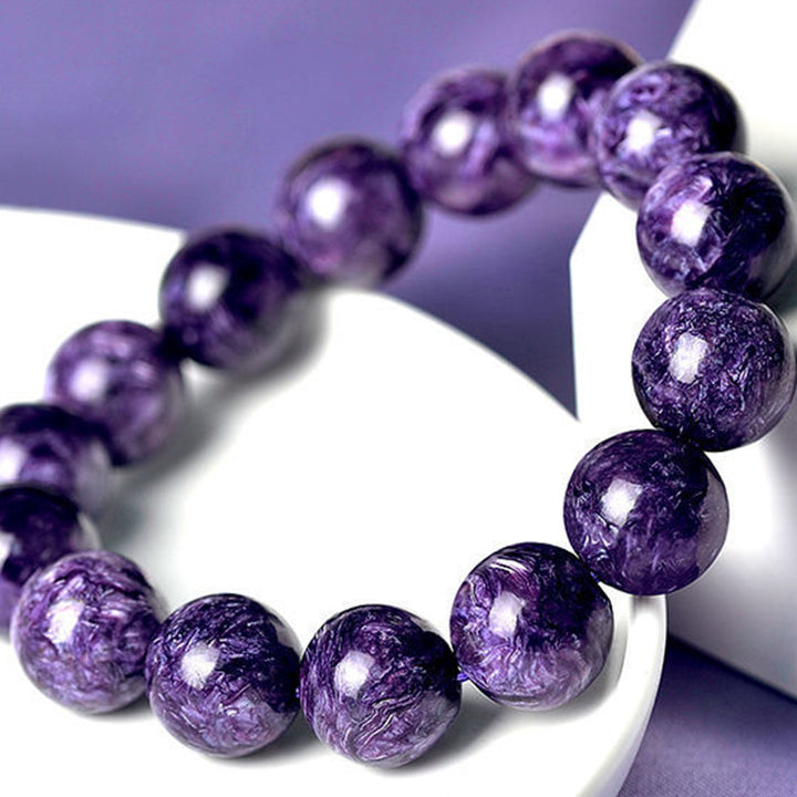 Buddha Stones Natural Amethyst Crystal Meditation Balance Bracelet