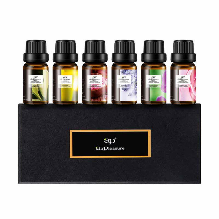 6Pcs Lavender Orange Jasmine Lemongrass Soothing Aromatherapy Healing Essential Oils Set