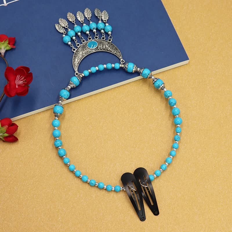 Tibetan Exotic Beads Tassel Hair Decoration