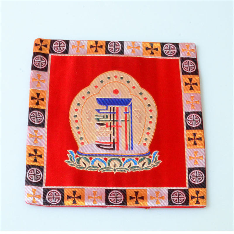 Prayer Altar Mat Man-Bcu Kalachakra Healing Meditation Jacquard Mat