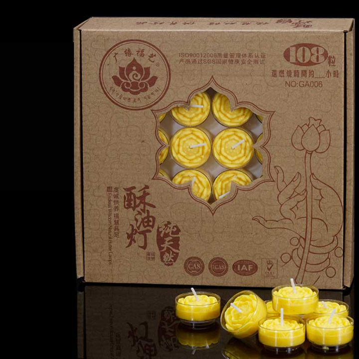 108Pcs Meditation Prayer Altar Candle Temple Rituals Use Items