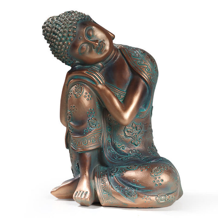 Tibetan Meditating Buddha Serenity Resin Statue Decoration