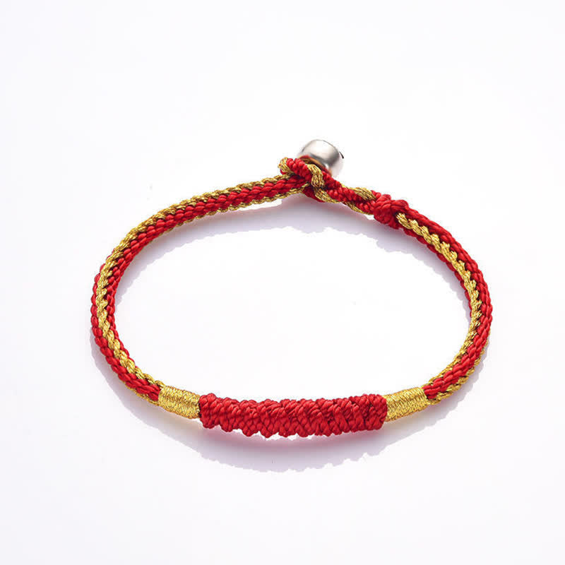 Buddha Stones Tibetan Handmade Braid Luck String Protection Bracelet