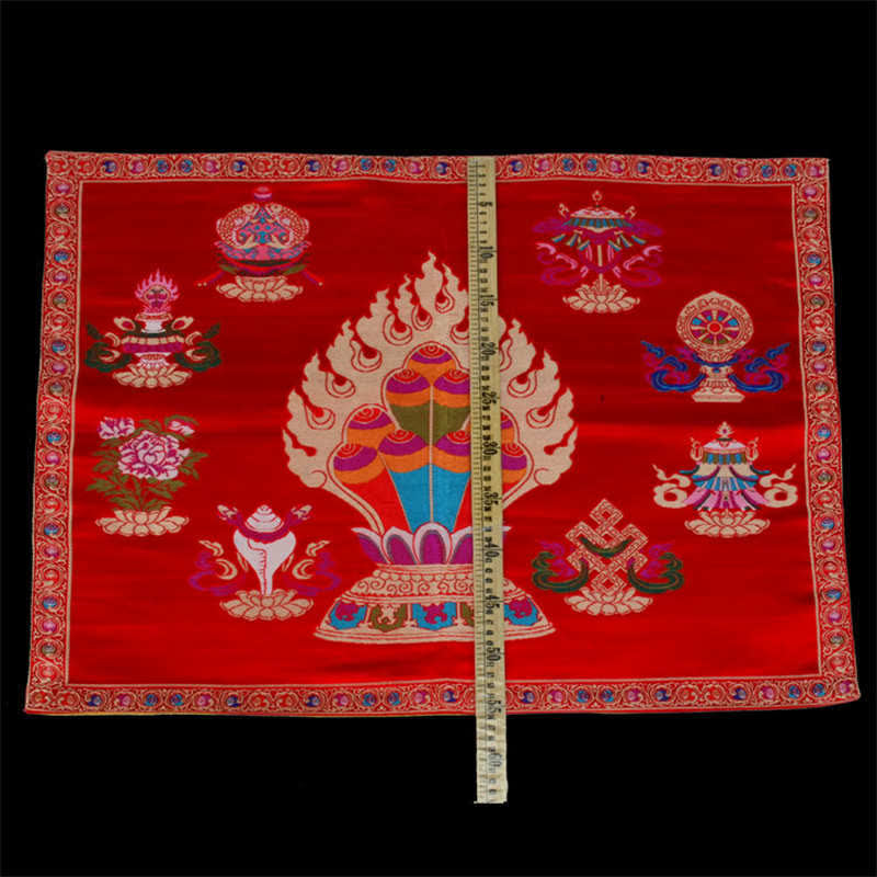 Prayer Altar Mat Healing Meditation 8 Auspicious Symbols Mat