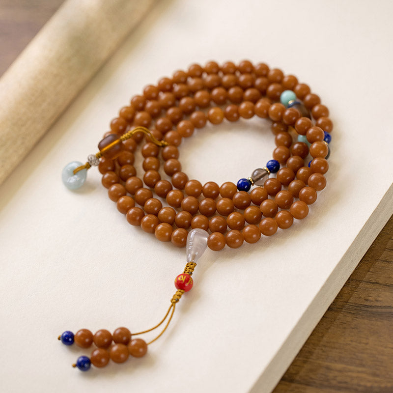 108 Beads Bodhi Seed Blessing Meditation Bracelet Mala