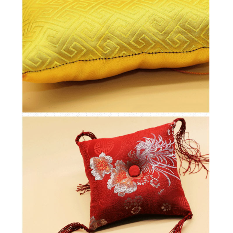 Tibetan Singing Bowl Cushion Decoration with Tassel Decoration