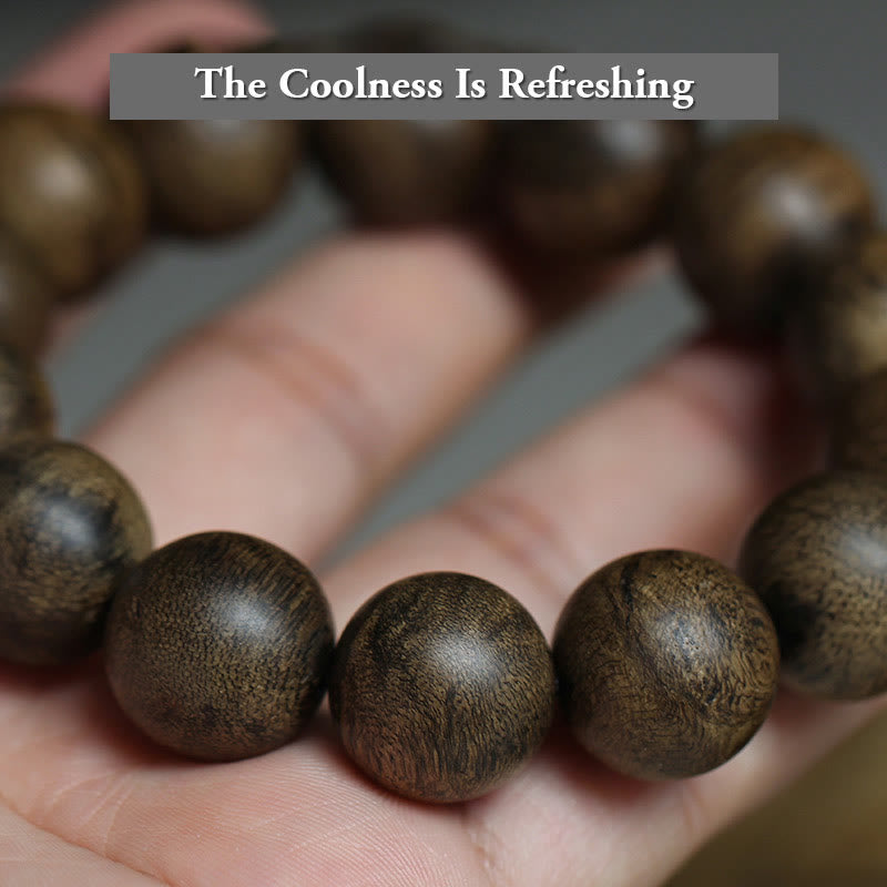 Buddha Stones Nine Points Sinking Water Vietnam Hoi An Agarwood Peace Strength Bracelet