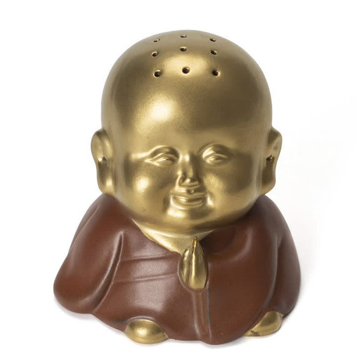 Little Buddha Laughing Buddha Ceramic Healing Incense Burner