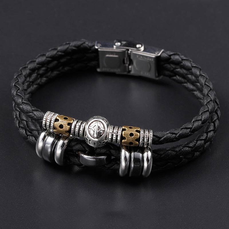 Buddha Stones 12 Constellations of the Zodiac Hematite Protection Bracelet