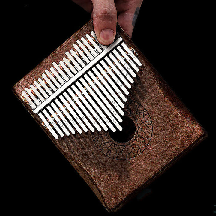 Buddha Stones Kalimba 17/21 Keys Thumb Piano Lotus Design Portable Finger Piano