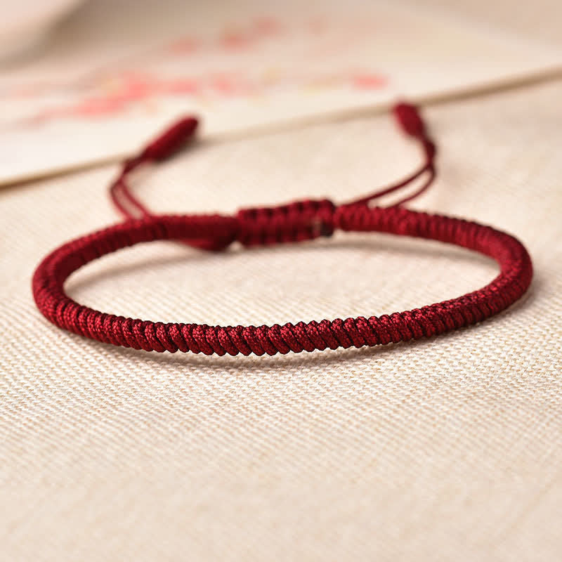 Buddha Stones Tibetan Lucky 3 Combination Sets Red String Bracelet