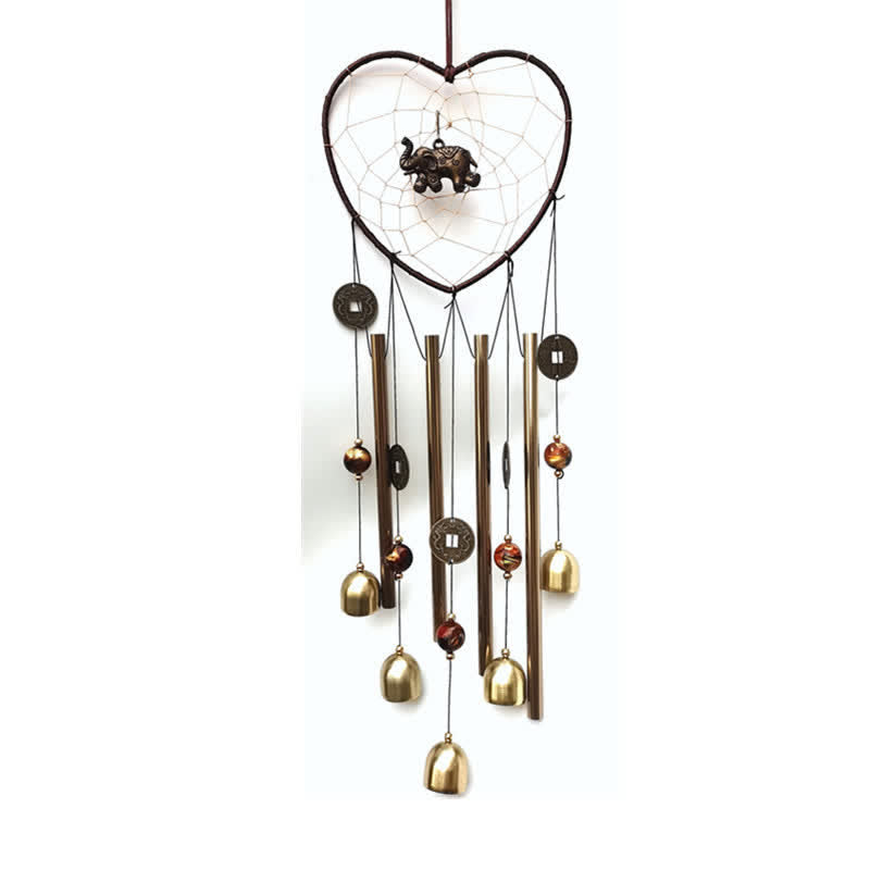 Buddha Stones Dream Catchers Love Elephant Boat Wall Hanging Chime Bell Handmade Home Decoration