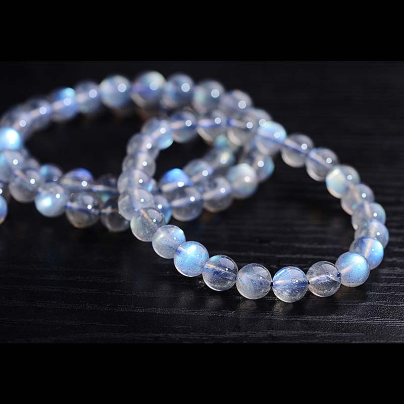 Buddha Stones Natural Moonstone Healing Beads Bracelet