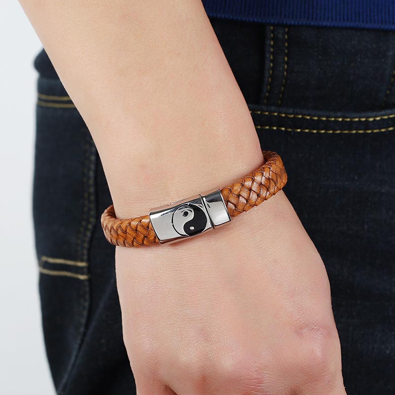 Buddha Stones FengShui Yin Yang Balance Bracelet