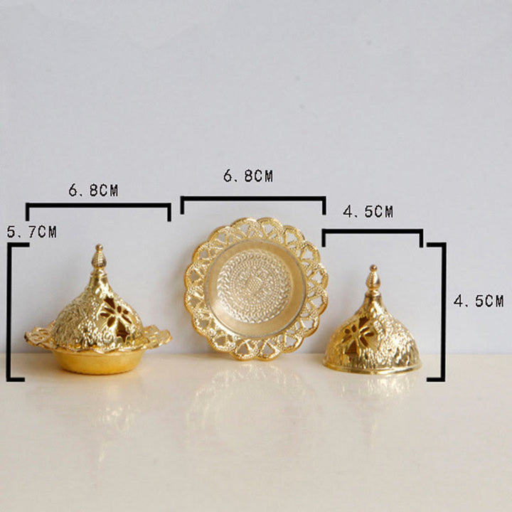 Tibetan Gold Mini Meditation Incense Burner