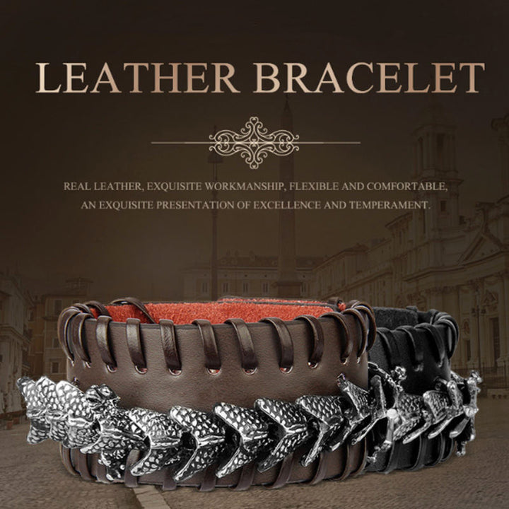 Dragon Leather Protection Weave Bracelet