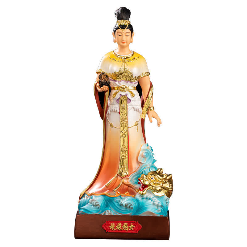 Bodhisattva Nuwa Protection Resin Statue Home Decoration