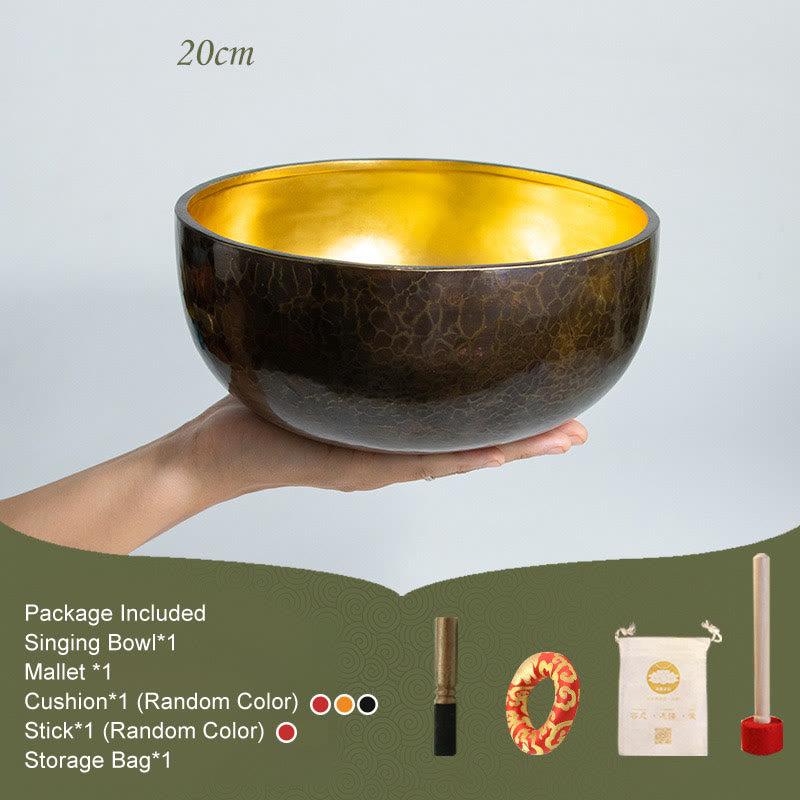 Tibetan Meditation Sound Bowl Handcrafted Healing Yoga Mindfulness Singing Bowl Set