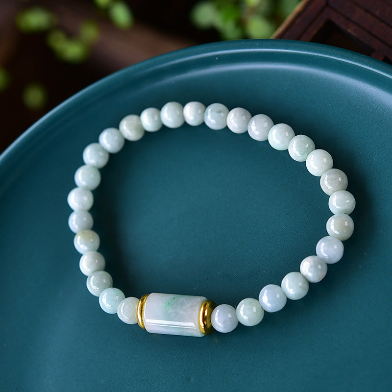 Buddha Stones Natural Jade Luck Prosperity Bracelet