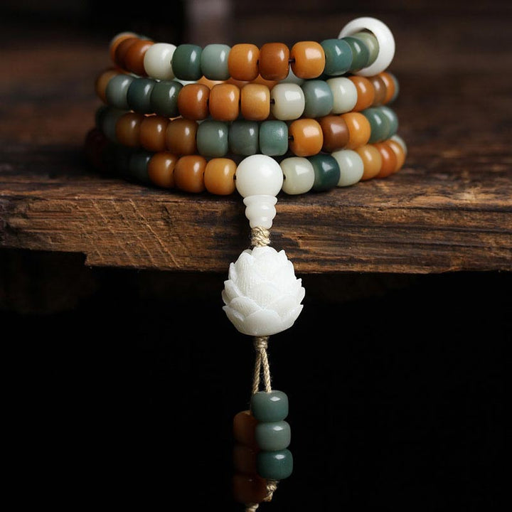 Bodhi Lotus Mala Harmony Necklace Bracelet