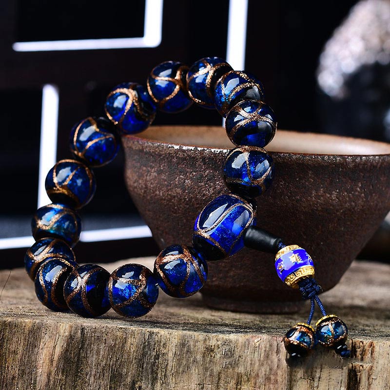 Tibetan Dragon Vein Agate Healing Bracelet