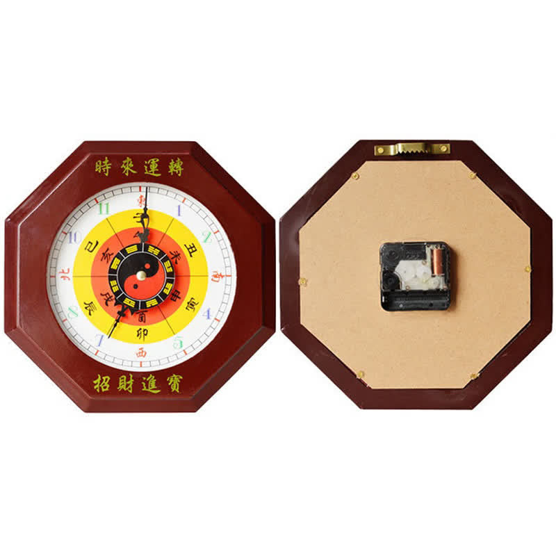 Feng Shui Bagua Map Balance Energy Map Wall Clock