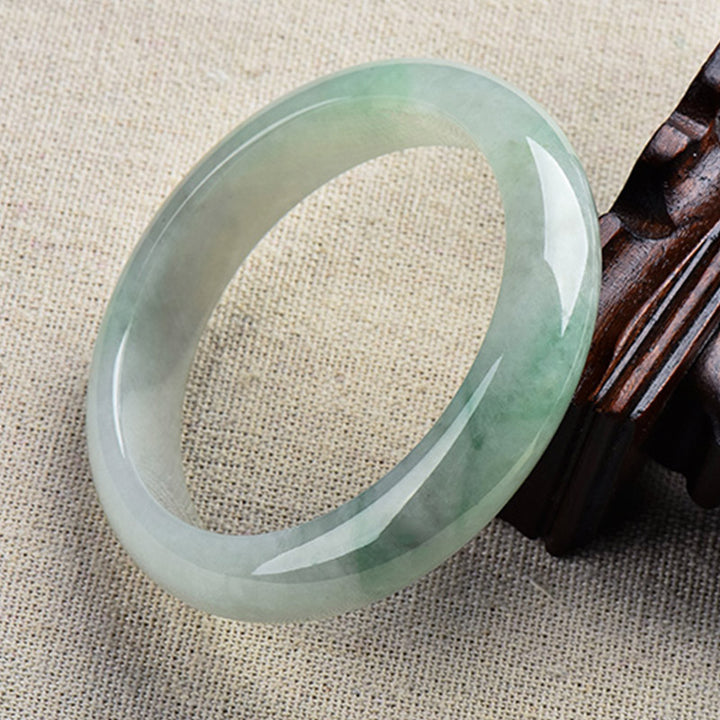 Natural Jade Luck Healing Prosperity Bangle Bracelet