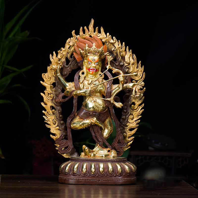 Kurukulla Buddha Figurine Serenity Copper Statue Home Decoration