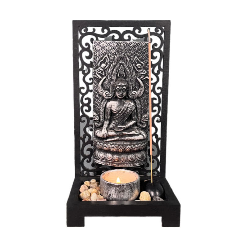 Buddha Stones Buddha Compassion Serenity Home Resin Prayer Altar Decoration