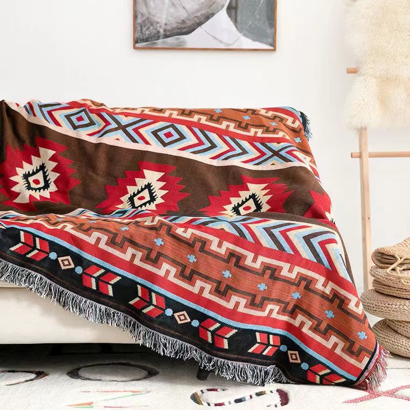 Geometric Warm Comfortable Camping Home Office Bed Blanket