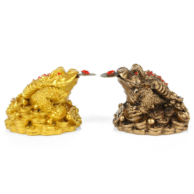 Buddha Stones FengShui Wealth Lucky Frog Decoration