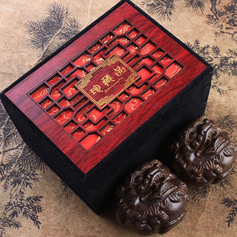 Vietnam Agarwood 2Pcs PiXiu Peace Strength Decoration