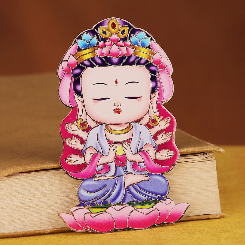 Buddha Stones Chinese Zodiac Natal Buddha Blessing Wealth Fortune Fridge Phone Sticker