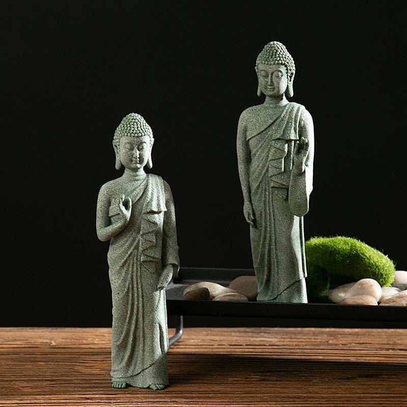 Tibetan Meditation Contemplation Buddha Serenity Compassion Statue Figurine Decoration