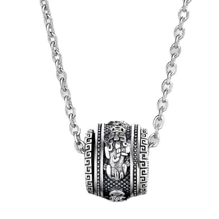 Buddha Stones PiXiu Luck Wealth Rotatable Necklace Pendant