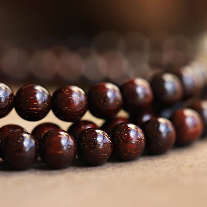 Buddha Stones 925 Sterling Silver Indian Small Leaf Red Sandalwood Hetian Gray Jade Amber Gold Star Bracelet