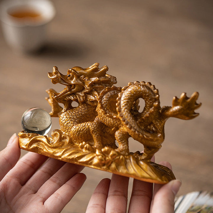 Buddha Stones Year Of The Dragon Color Changing Resin Luck Success Tea Pet Home Figurine Decoration