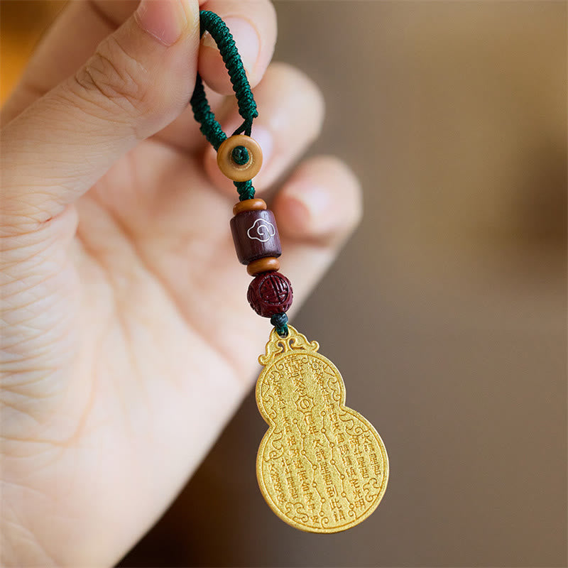 Buddha Stones Wu Lou Gourd Fu Character Tai Sui Amulet Fortune Phone Hanging Decoration Key Chain