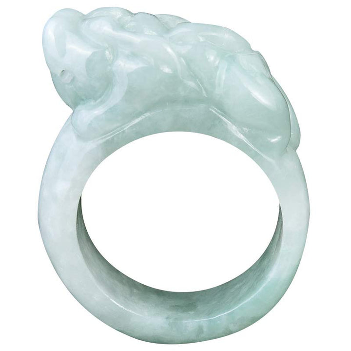 Fengshui Wealth Jade PiXiu Luck Ring